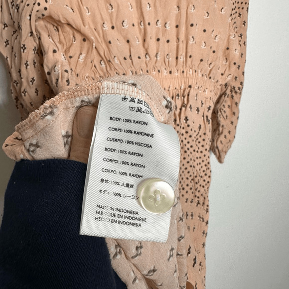 Faithfull the Brand x Anthropologie Trinidad Tunic Tie Front Dress pink womens M - Picture 7 of 8